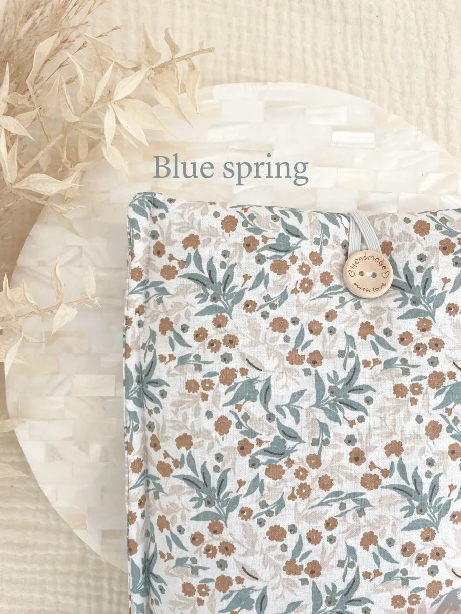 Grande pochette à livre ou tablette - Blue spring