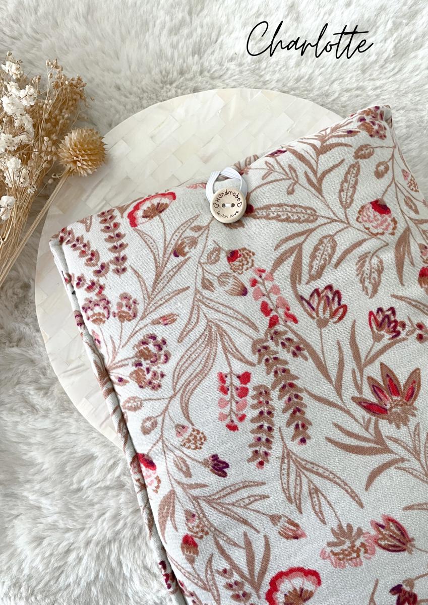 Grande pochette à livre ou tablette - Charlotte