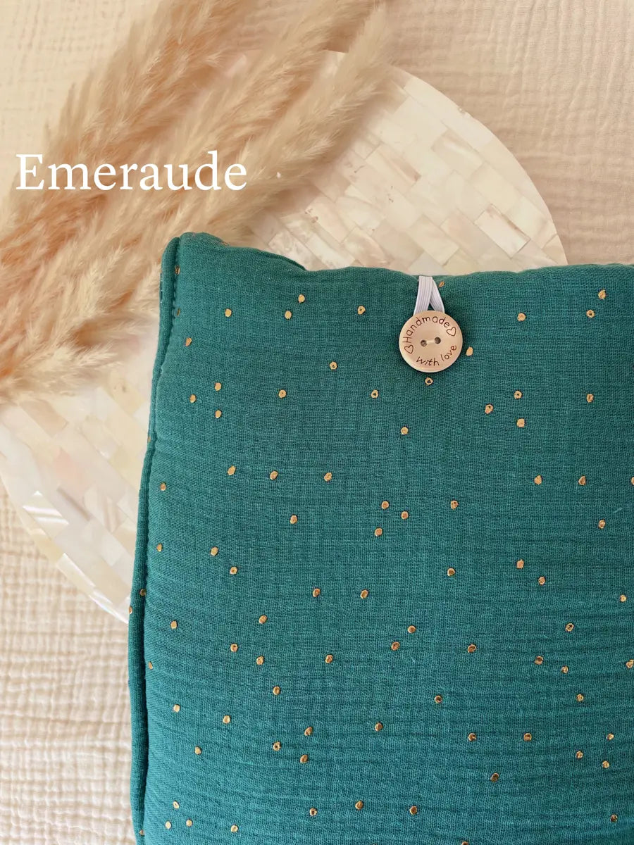 Grande pochette à livre ou tablette - Emeraude