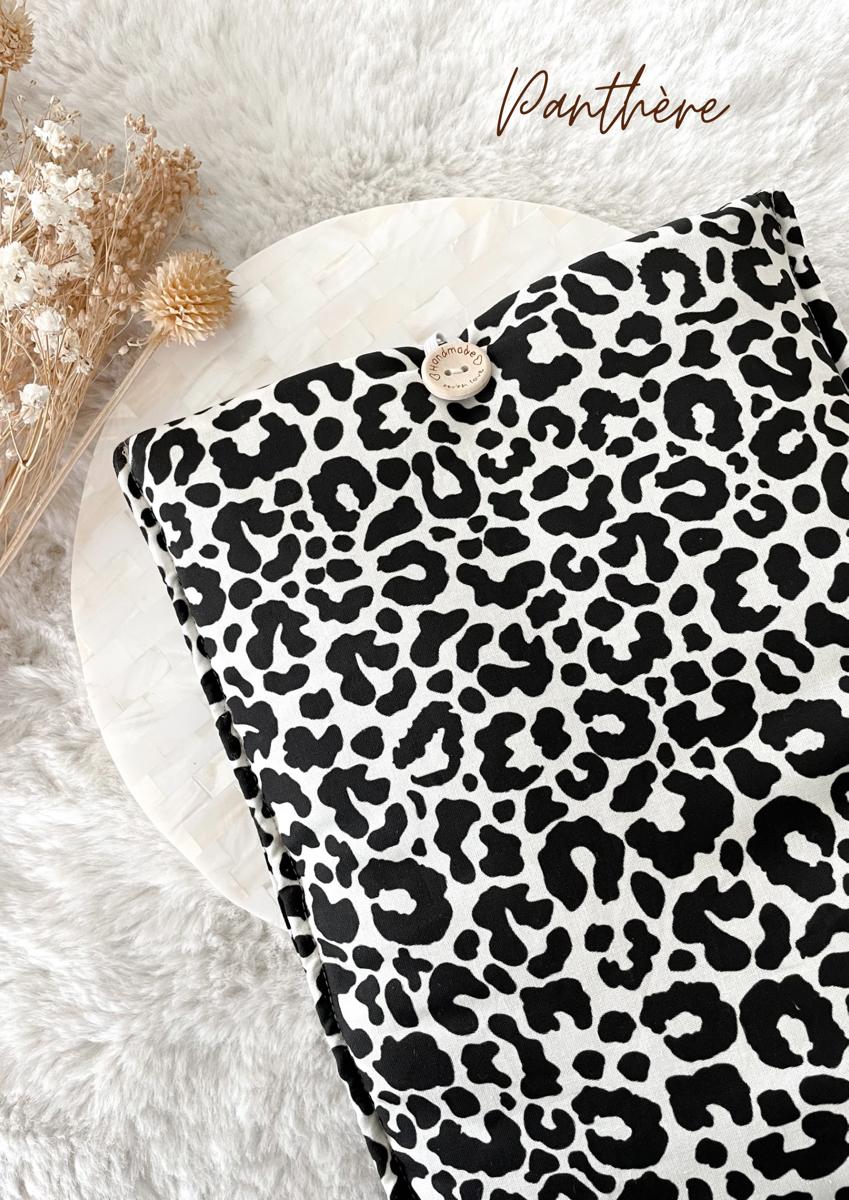 Grande pochette à livre ou tablette - Panthère