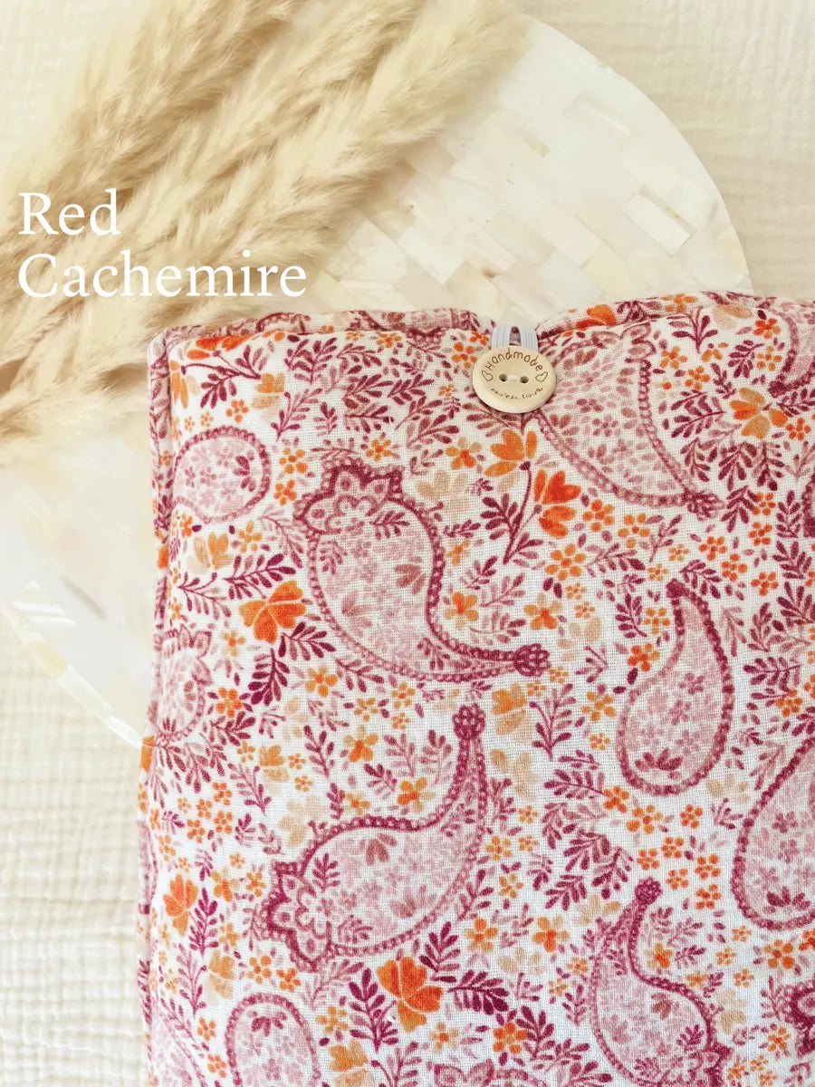 Grande pochette à livre ou tablette - Red cachemire