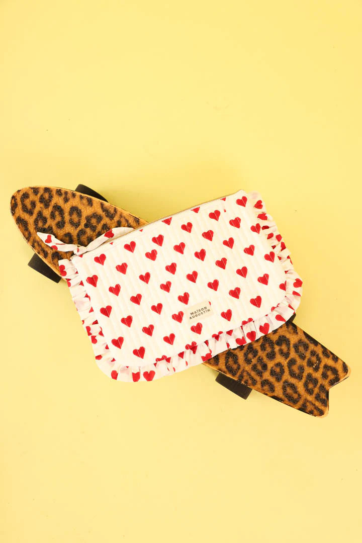 Grande pochette - Maison Augustin - Love cherry