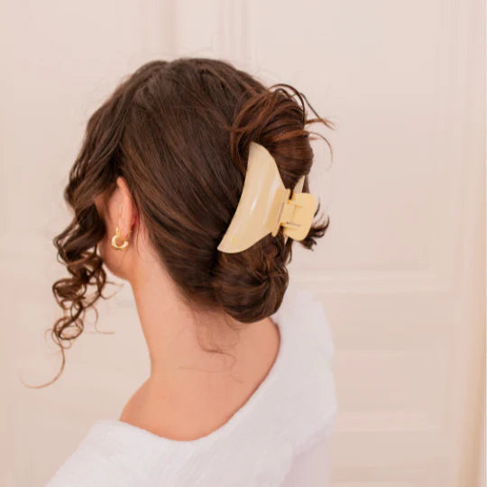 Grande pince cheveux - Bachca - Ivoire (grand format)