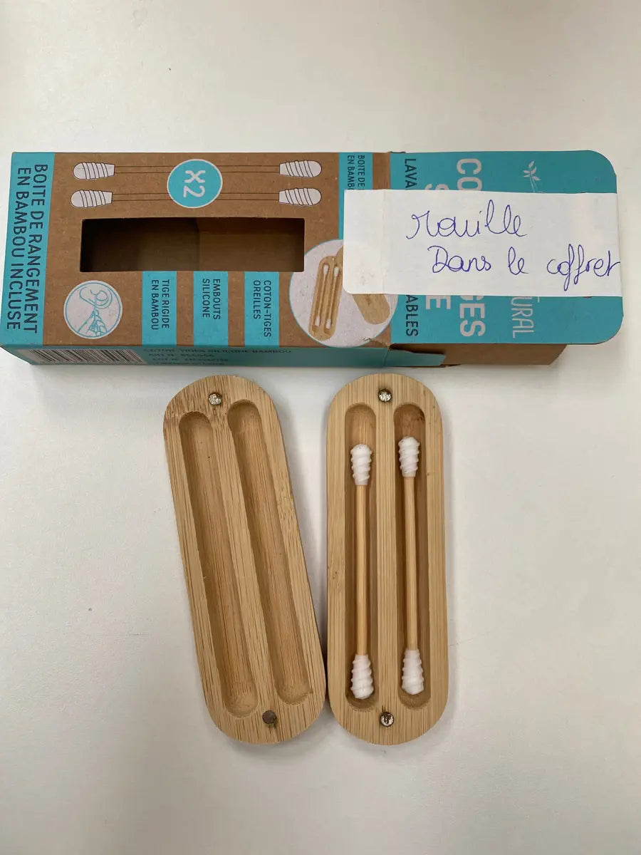 Imparfait : Articles salle de bain - Coton tige réutilisable en bambou