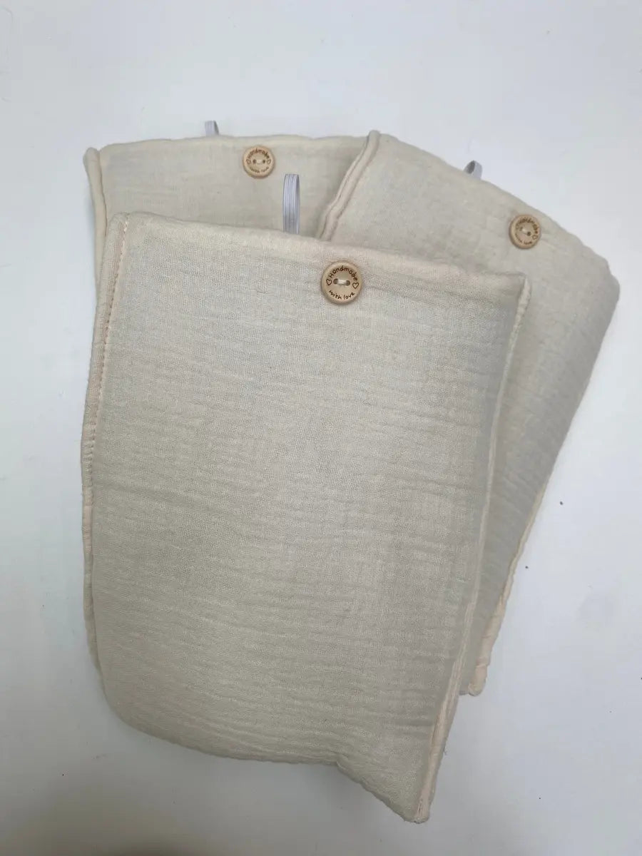 Imparfait : Pochette à livre/liseuse - Double gaze écru