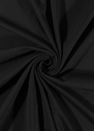 Jersey uni noir - 1