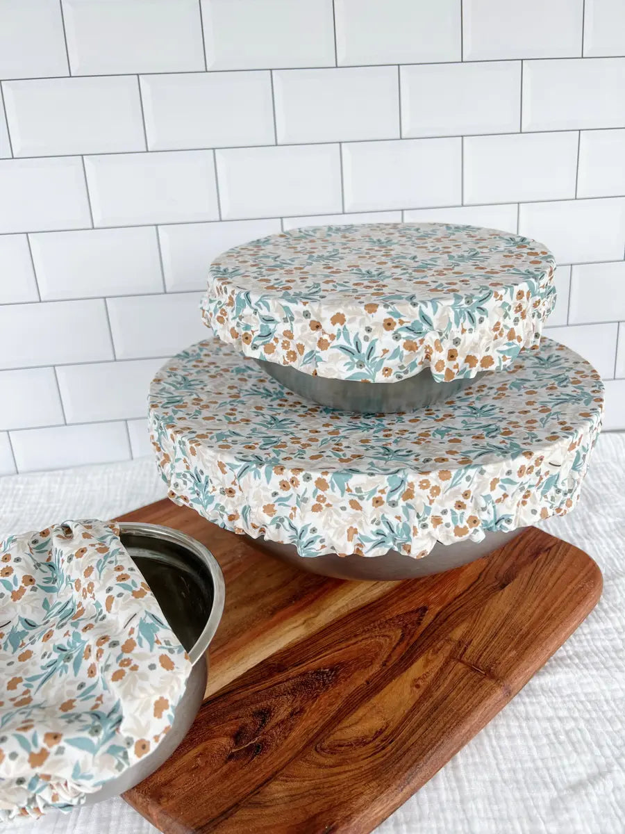 Kit de 3 couvre-bols (taille S, M et L) - Blue spring