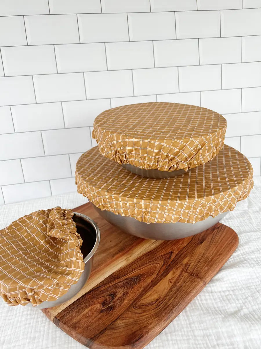 Kit de 3 couvre-bols (taille S, M et L) - Brown tiles