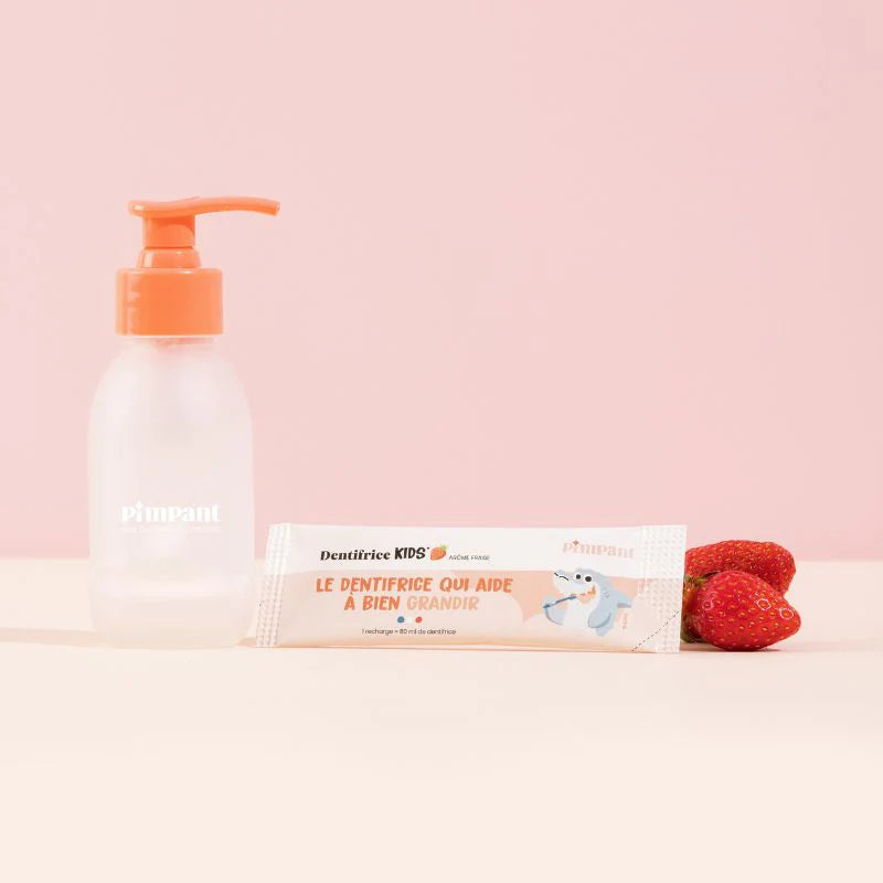 Kit découverte dentifrice Kids à la fraise - Pimpant - 1