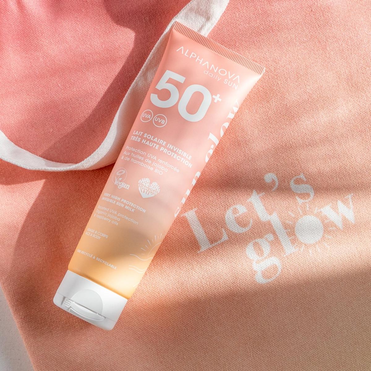 Lait solaire invisible SPF50+ Daily Sun - Alphanova - 1