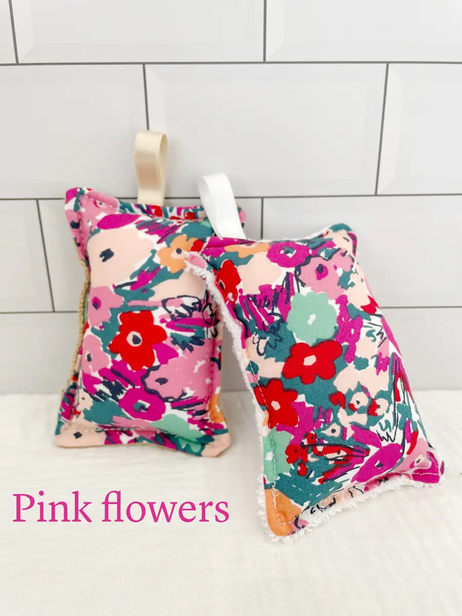 Le duo d'éponges - Pink flowers