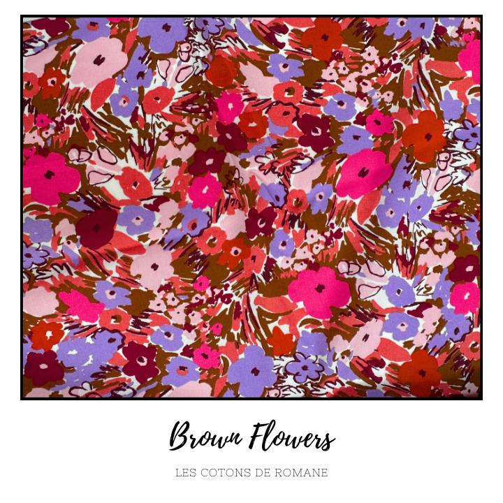 Lingette ménage - Brown flowers