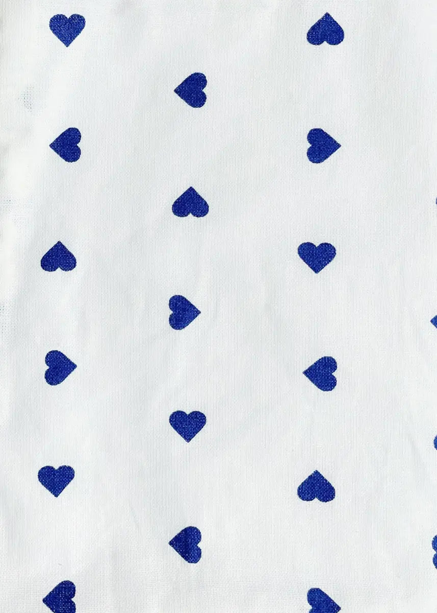 Lingette ménage - Cœurs bleus