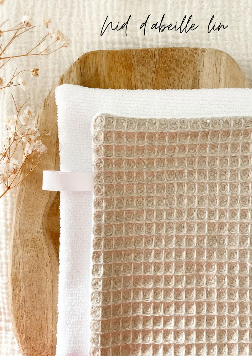Lingette ménage - Nid d’abeille lin