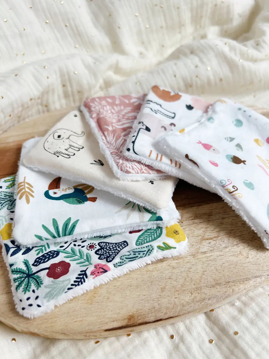 Lingettes bébé éponge bambou - 1