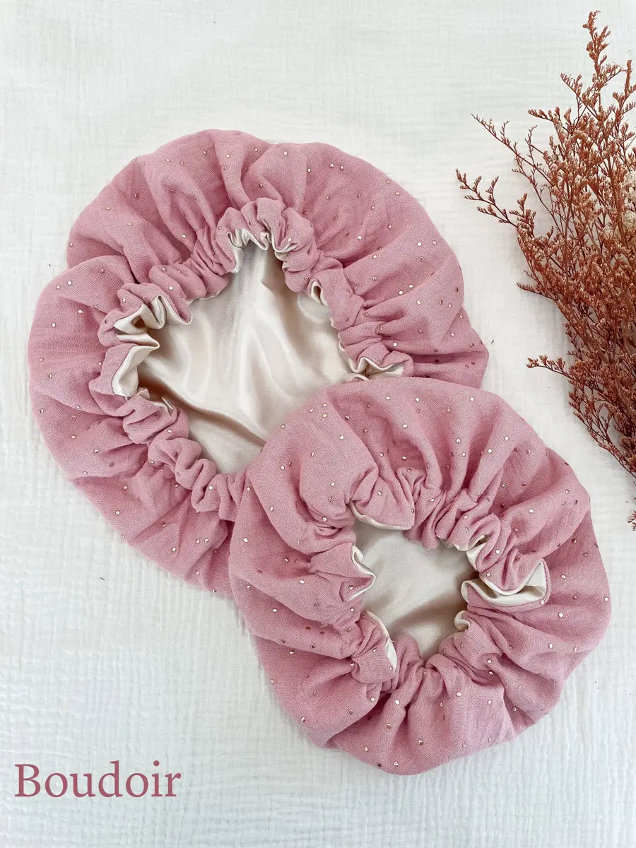 Lot de 2 bonnets de soin Mère / Fille - Boudoir