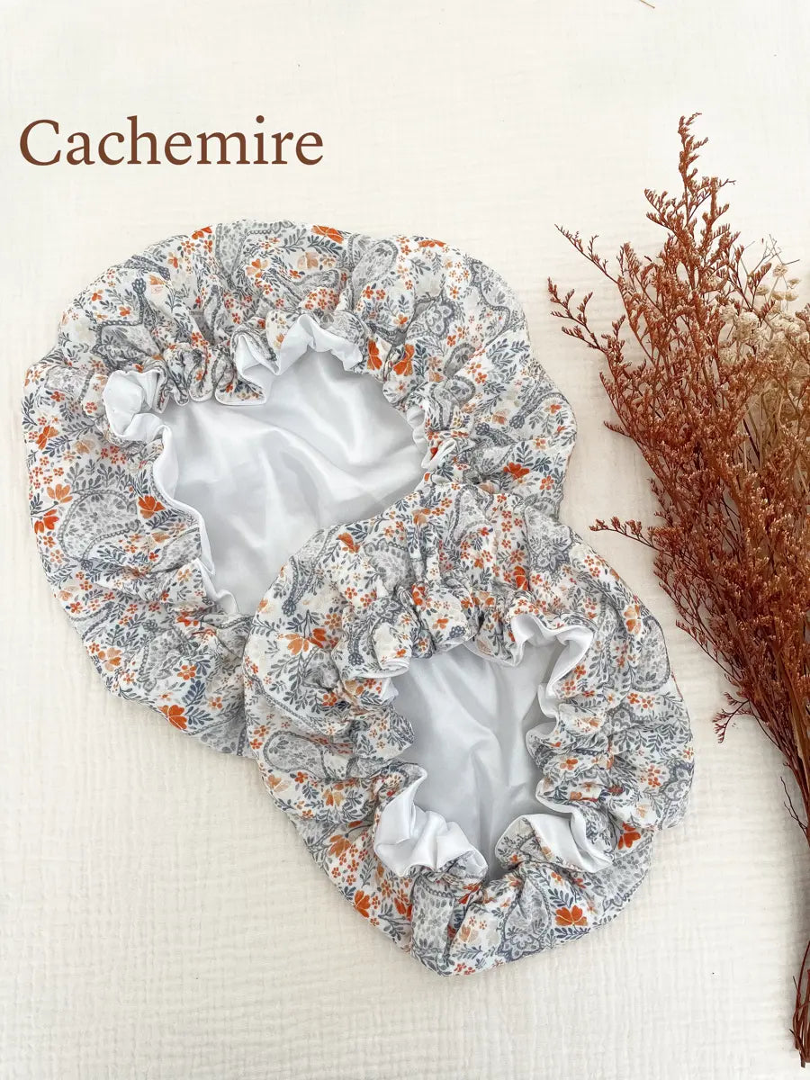 Lot de 2 bonnets de soin Mère / Fille - Cachemire