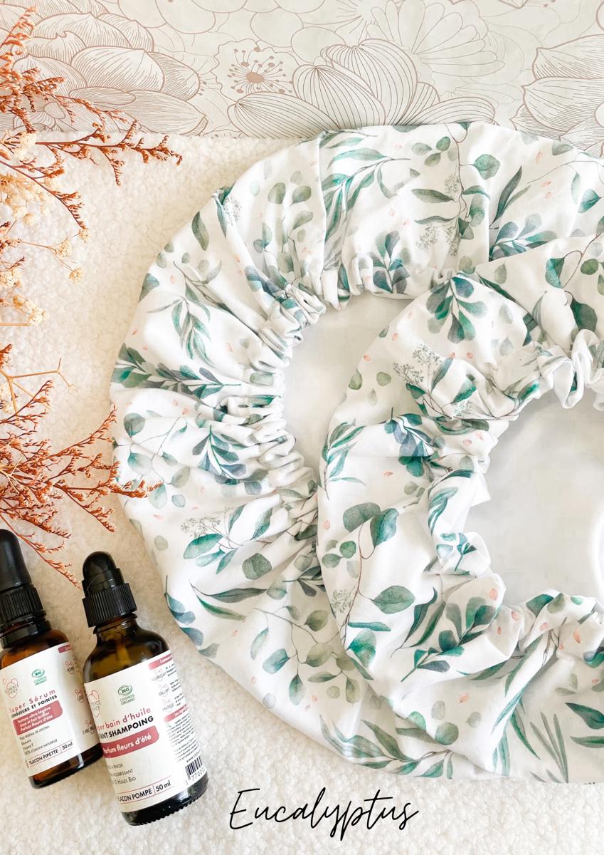 Lot de 2 bonnets de soin Mère / Fille - Eucalyptus