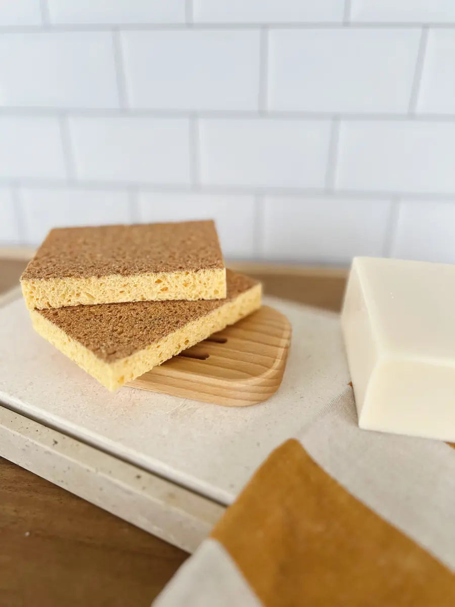 Lot de 2 éponges grattantes végétales  - Pimpant - 1