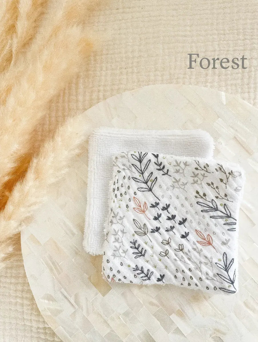 Lot de 5 cotons lavables en éponge bambou - 73