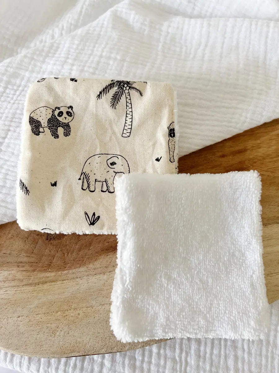 Lot de 5 lingettes bébé - Camille