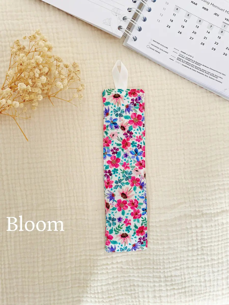 Marque-page en coton - Bloom