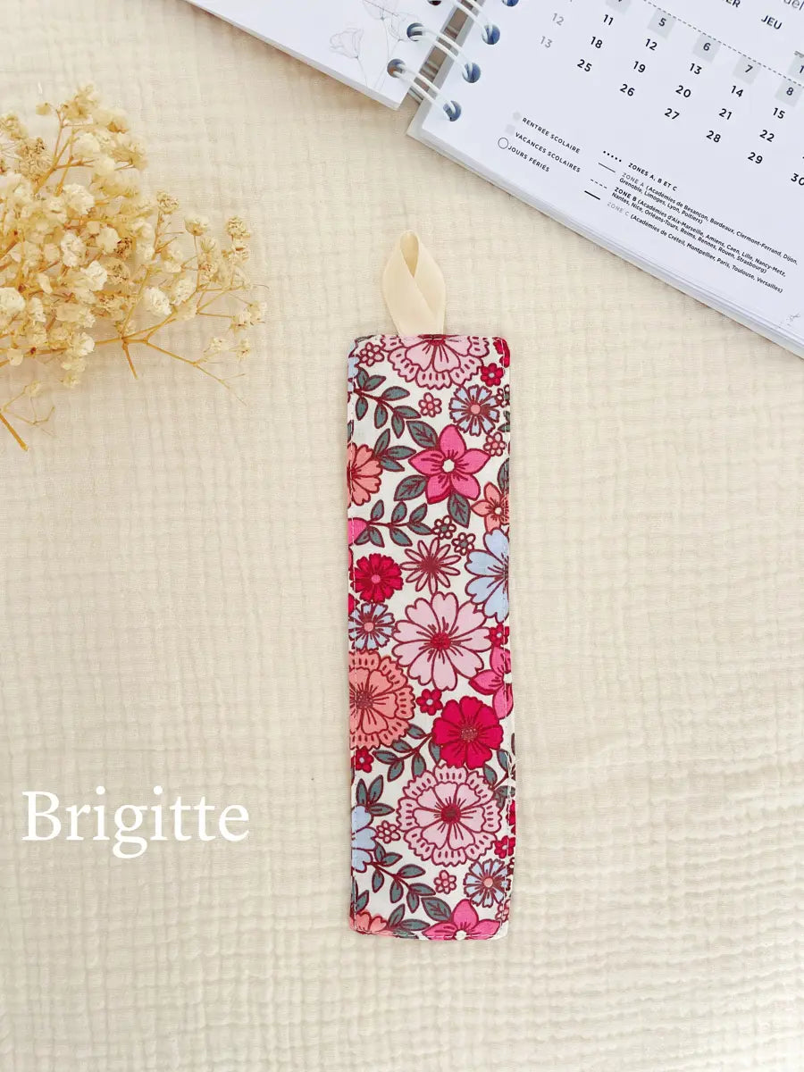 Marque-page en coton - Brigitte