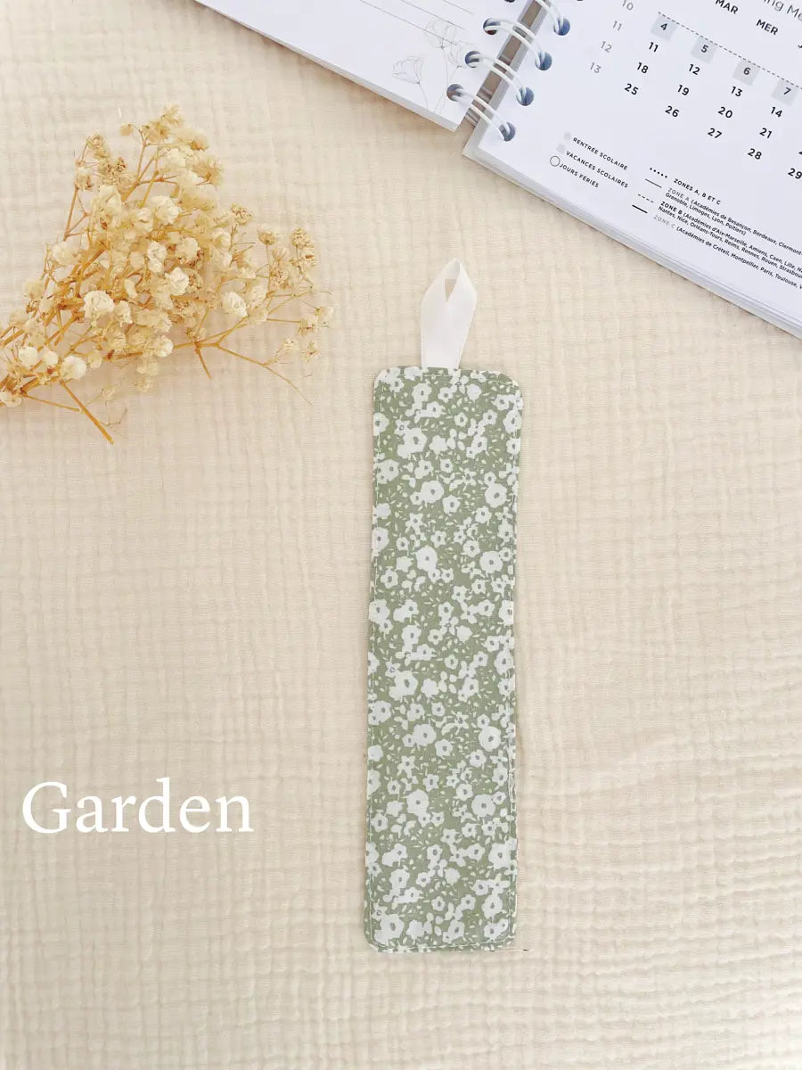 Marque-page en coton - Garden