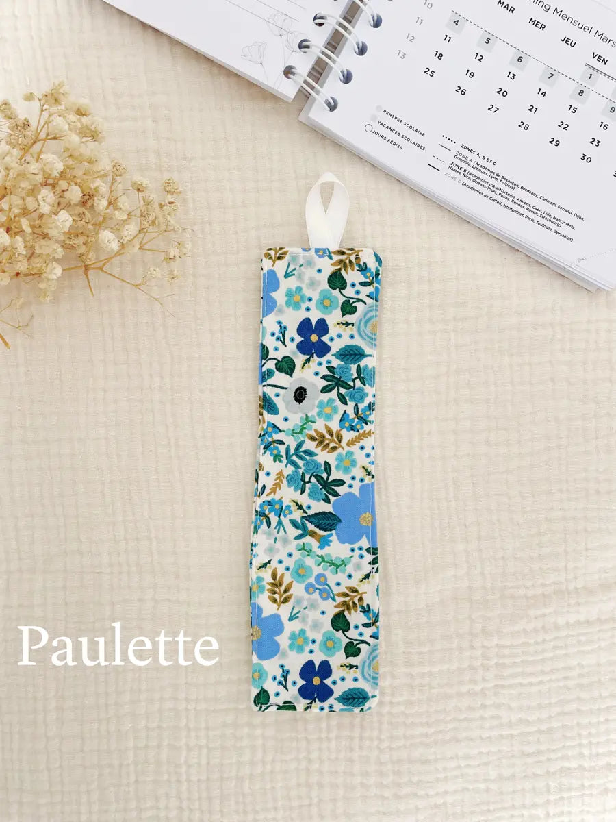 Marque-page en coton - Paulette *