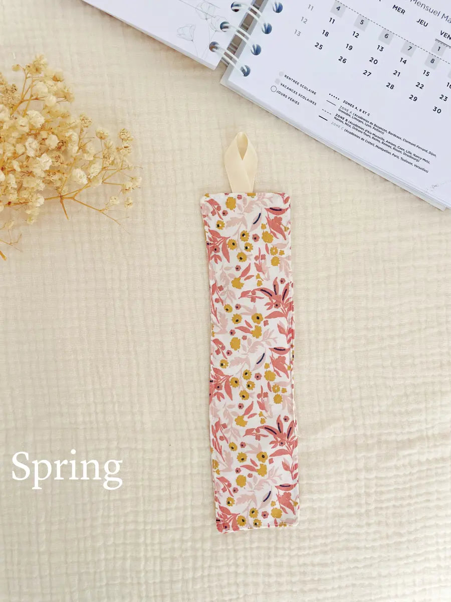 Marque-page en coton - Spring