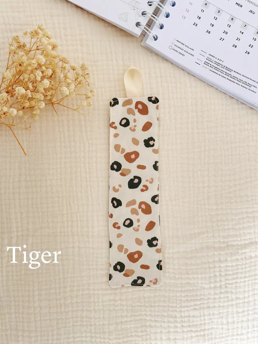 Marque-page en coton - Tiger