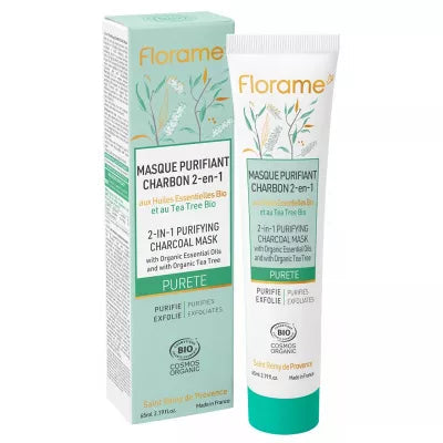 Masque Purifiant CHARBON 2-en-1 - Florame - 1