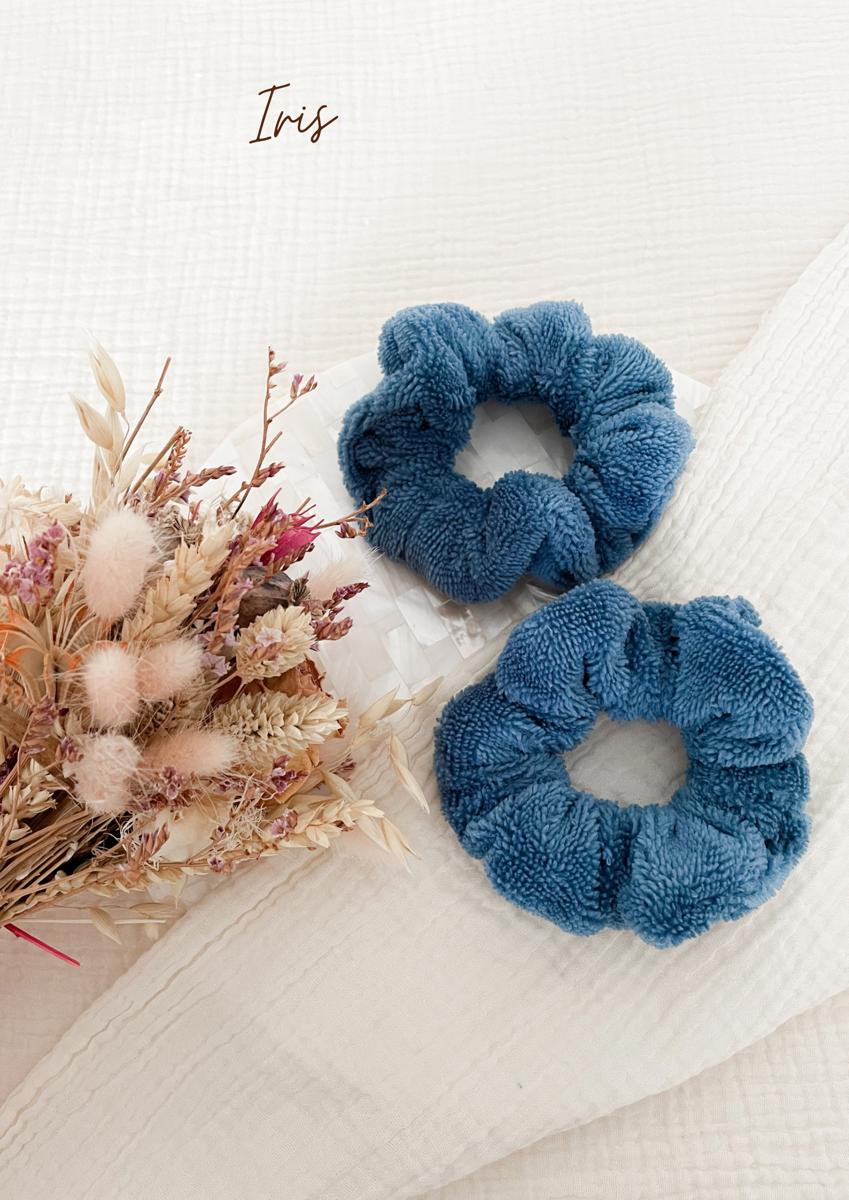 Paire de manchettes skincare en éponge bambou - Iris