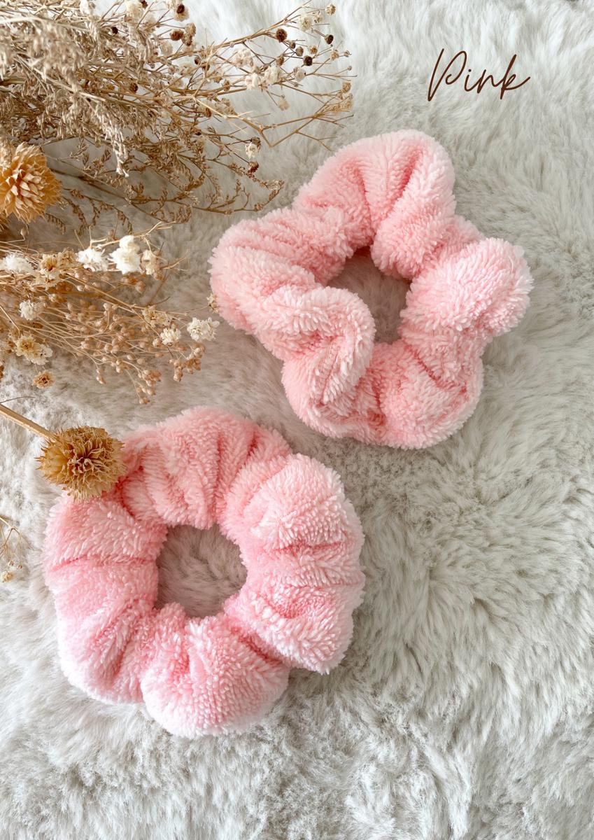 Paire de manchettes skincare en éponge bambou - Pink