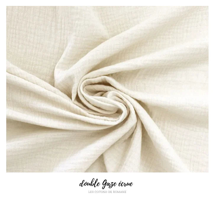 Paréo - Sortie de bain - Double gaze écrue