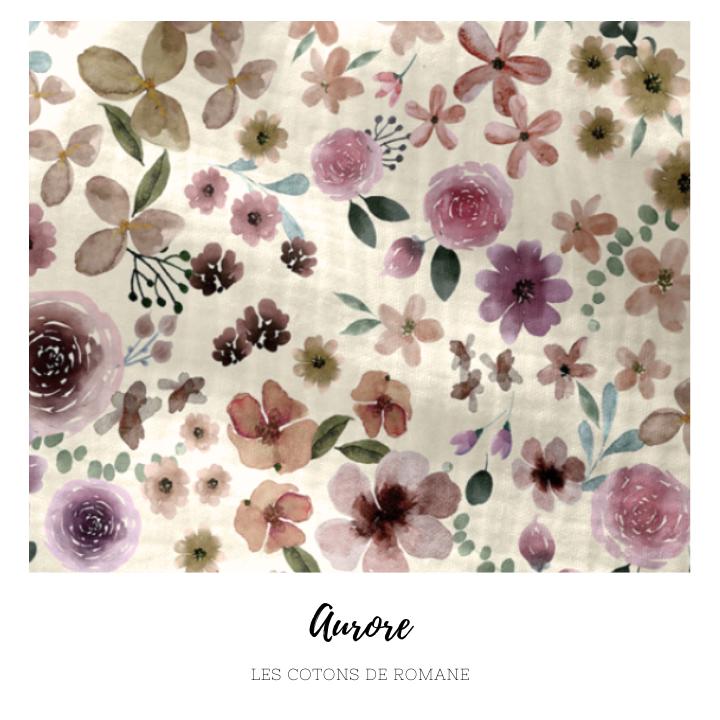 Petite panière en double gaze - Aurore