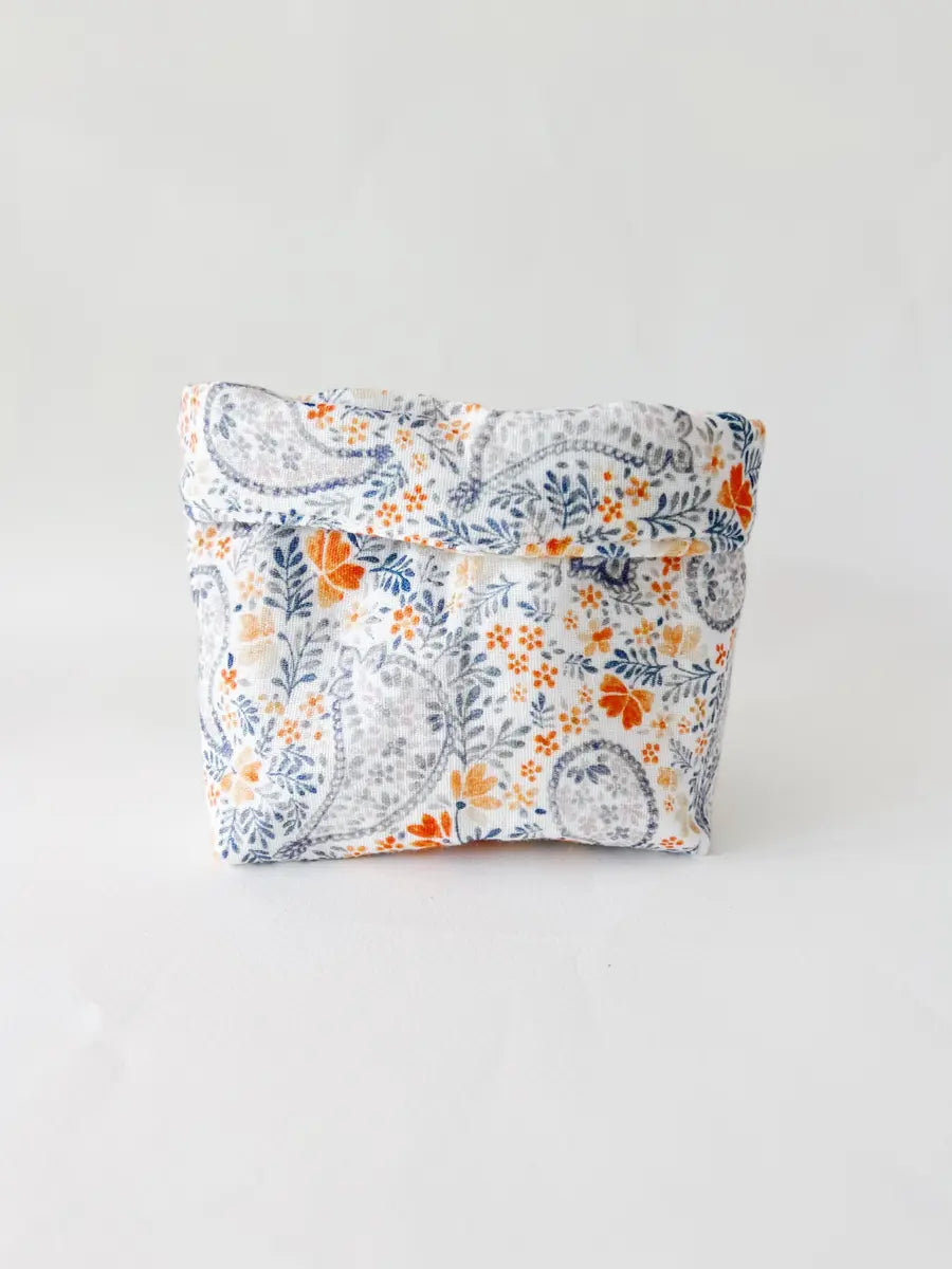 Petite panière en double gaze - Cachemire