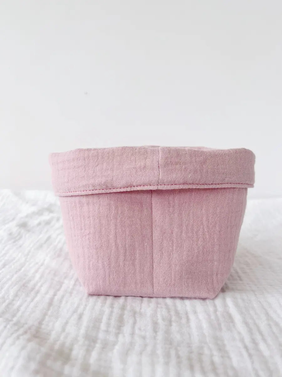 Petite panière en double gaze - Double gaze lila