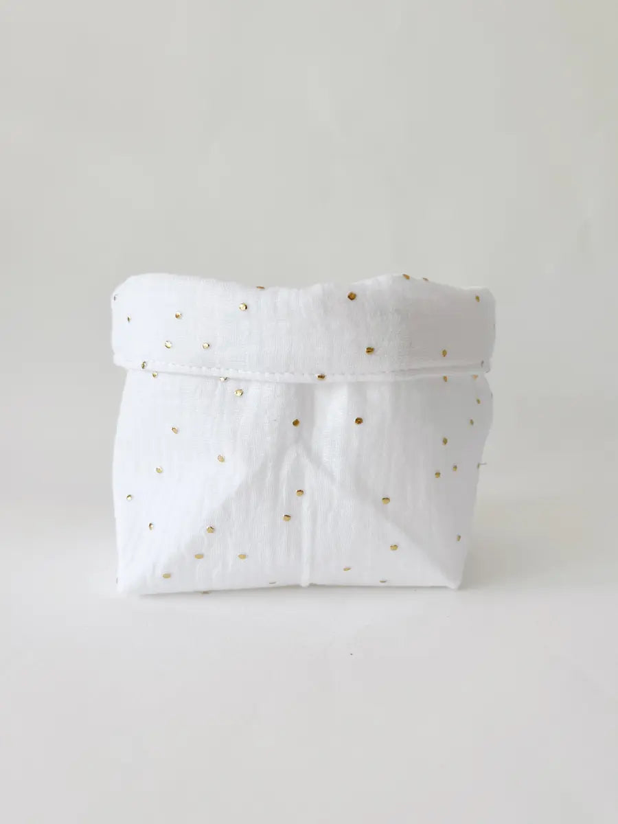 Petite panière en double gaze - Star dust