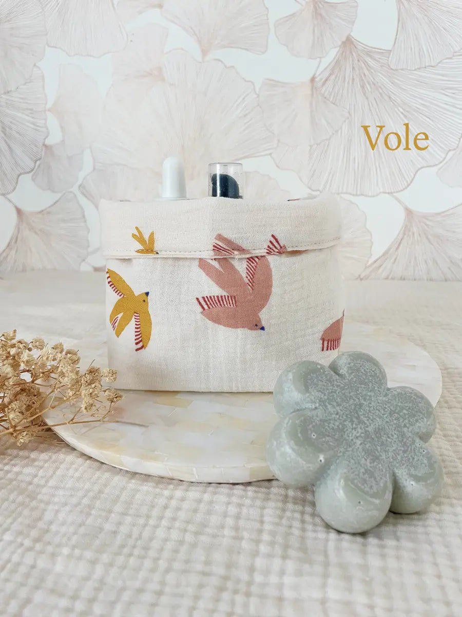 Petite panière en double gaze - Vole