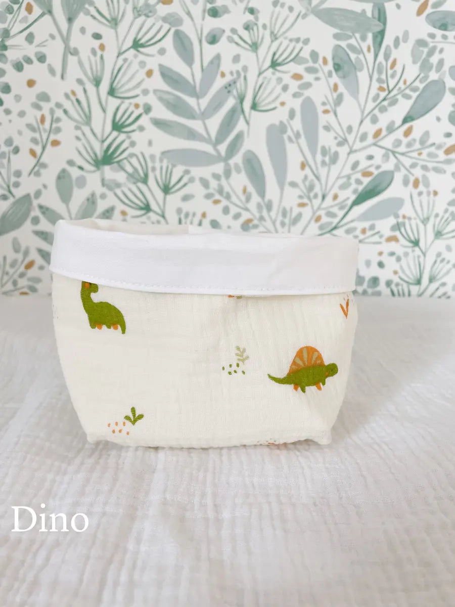 Petite panière en tissu enfant - Dino