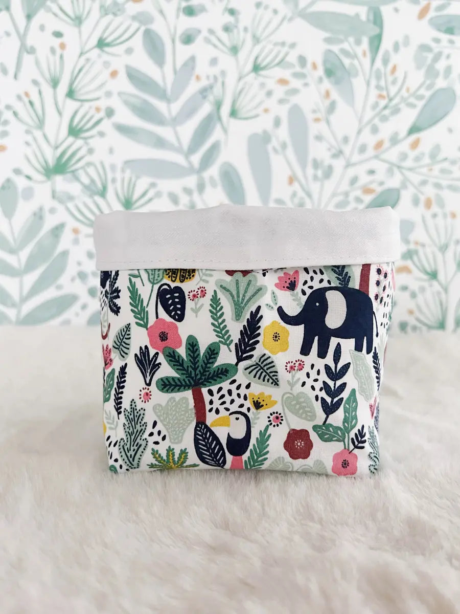 Petite panière en tissu enfant - Jungle