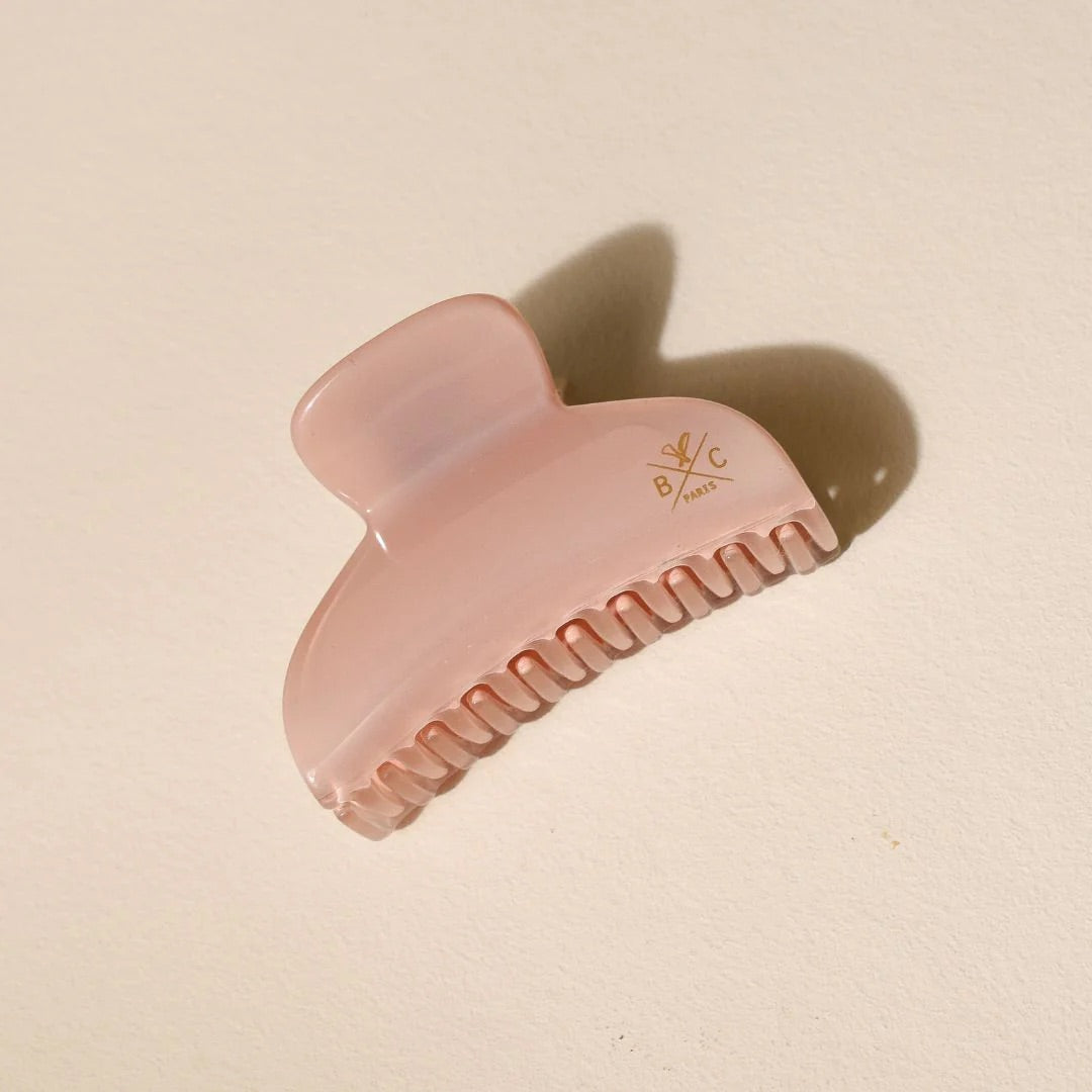 Moyenne pince cheveux- Bachca - Rose dragée (moyen format)