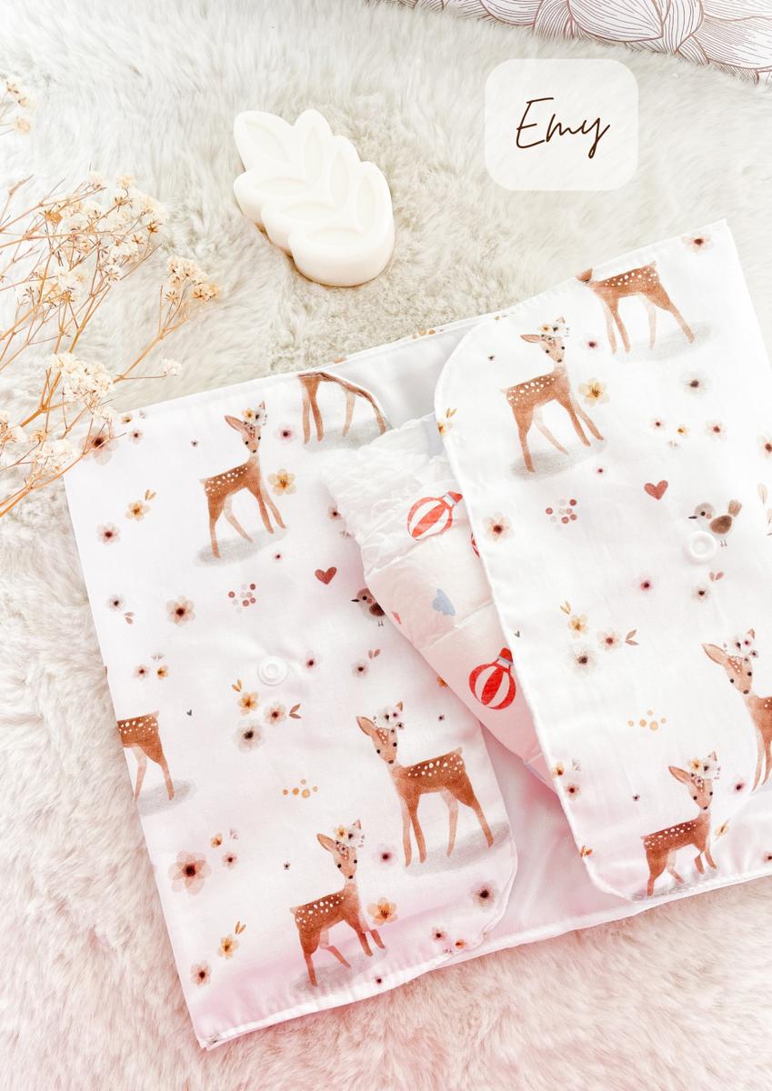 Pochette à couches et lingettes nomade - Emy