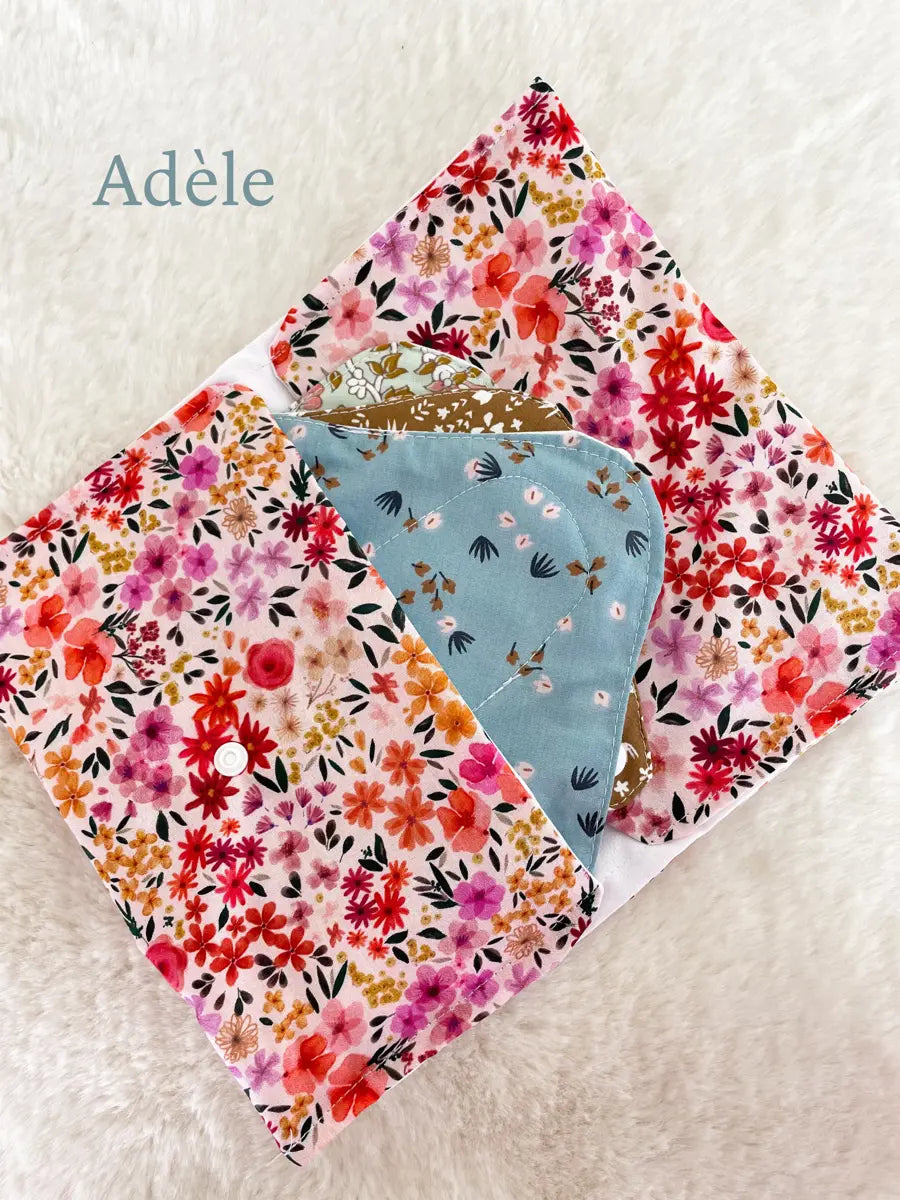 Pochette à culottes menstruelles/serviettes hygiéniques lavables - Adèle