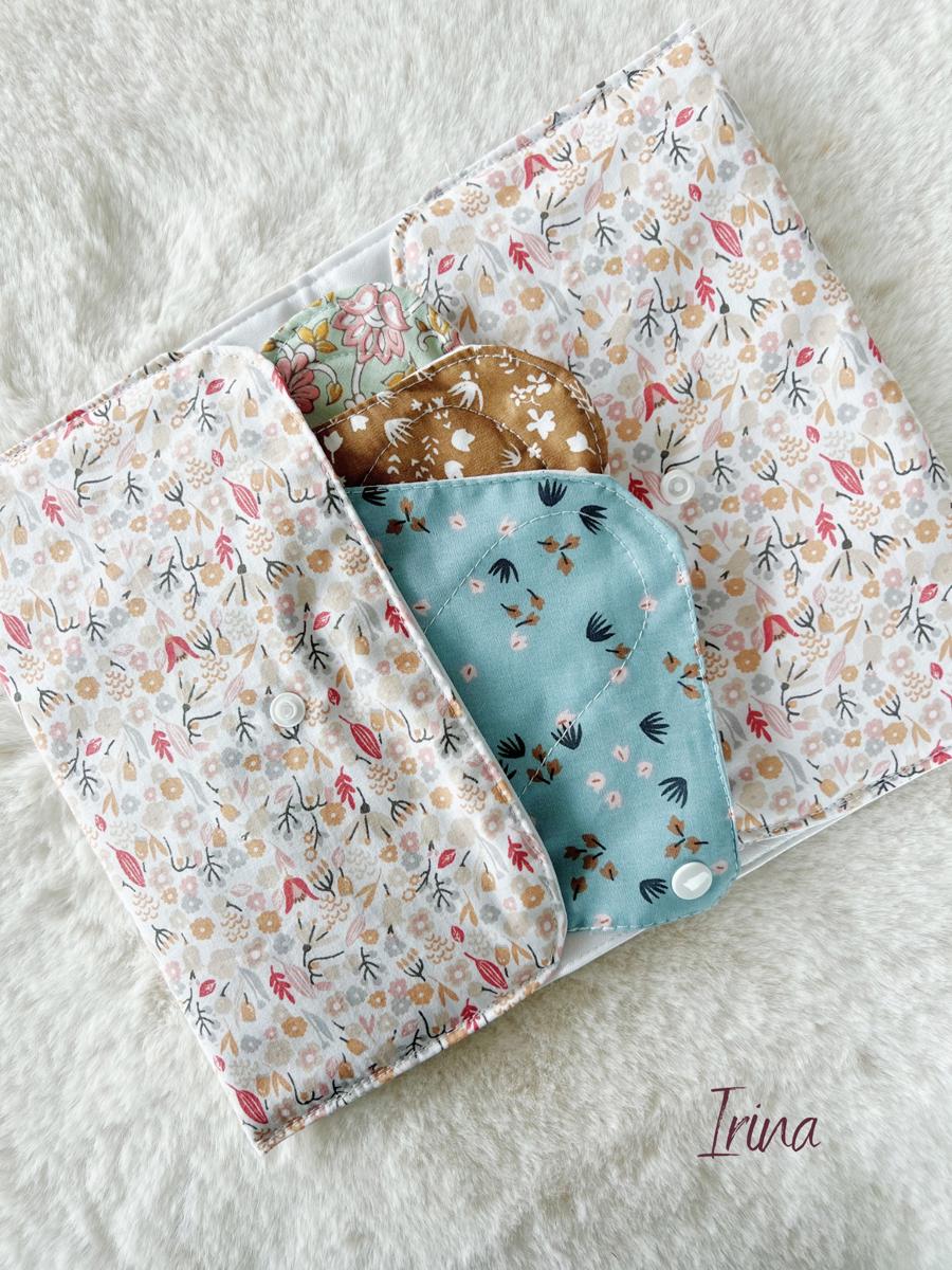 Pochette à culottes menstruelles/serviettes hygiéniques lavables - Irina