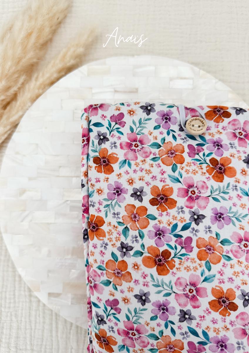 Pochette en tissu pour livre de poche - Pochette pour livre ou liseuse - Anaïs