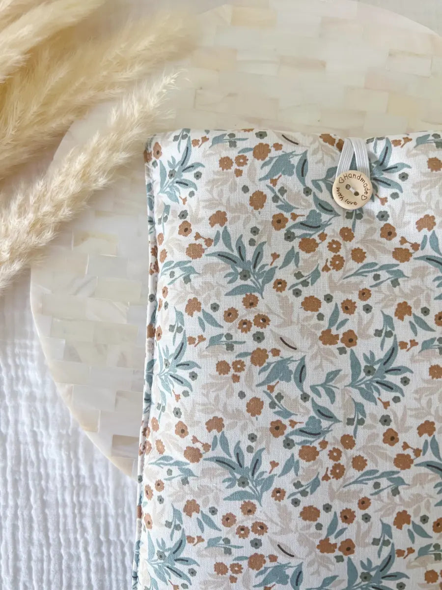 Pochette en tissu pour livre de poche - Pochette pour livre ou liseuse - Blue spring