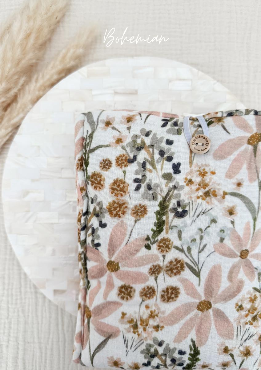 Pochette en tissu pour livre de poche - Pochette pour livre ou liseuse - Bohemian