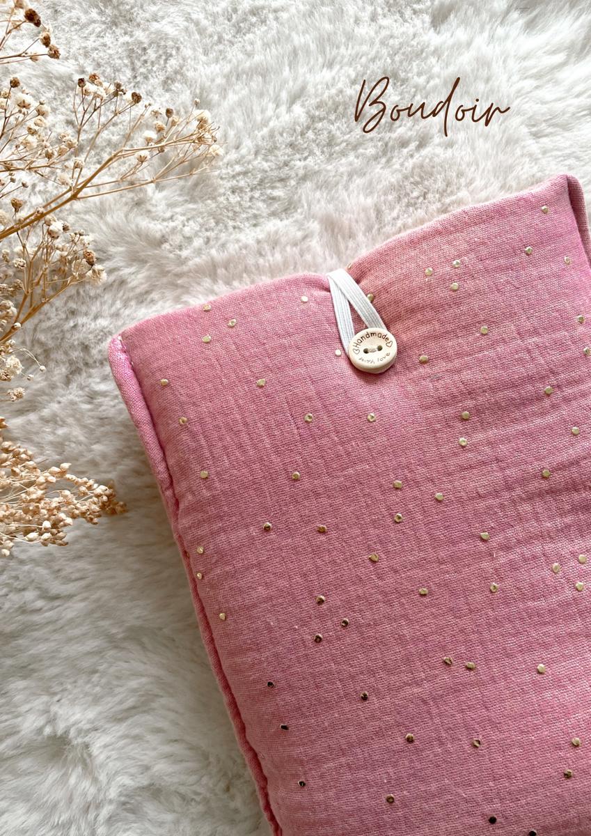 Pochette en tissu pour livre de poche - Pochette pour livre ou liseuse - Boudoir